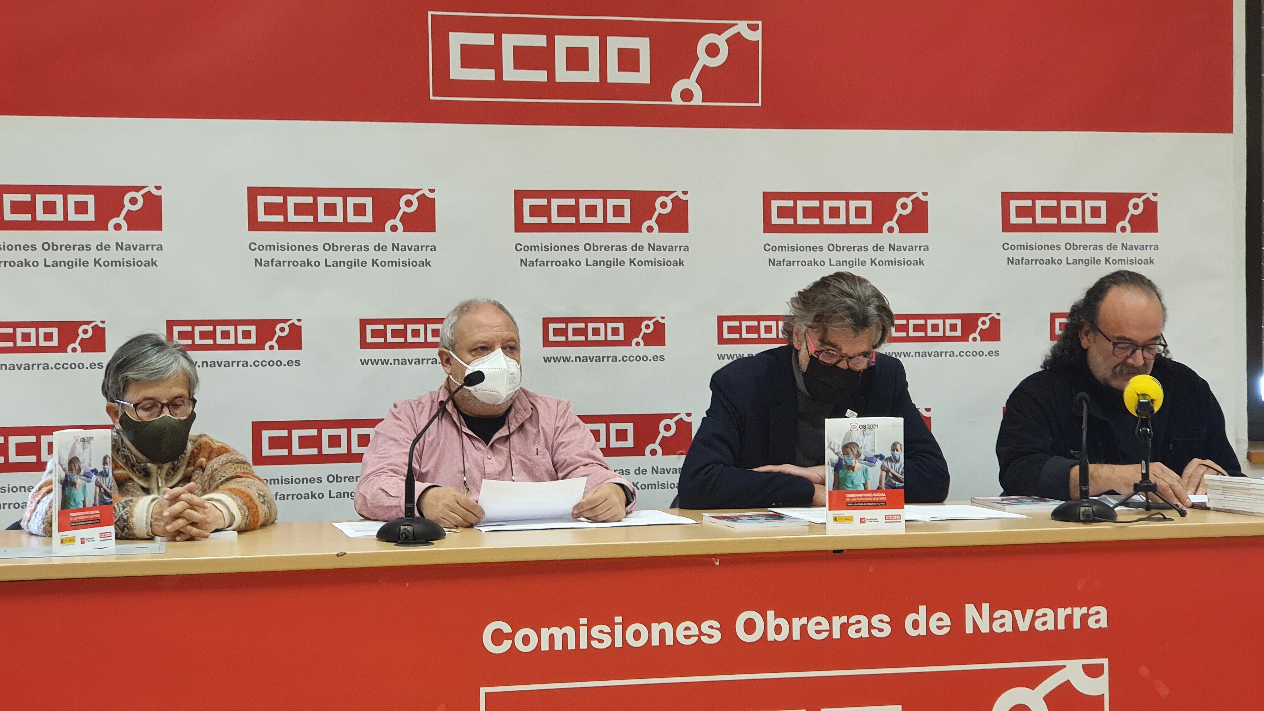 Presentación sobre el informe de CCOO sobre personas mayores
