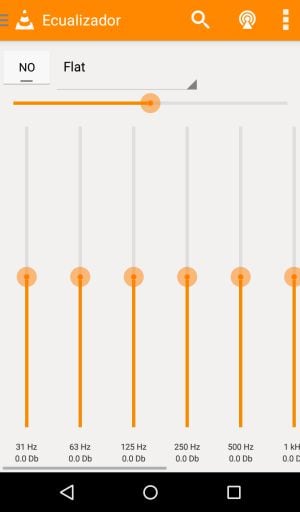 Ecualizador de VLC en Android