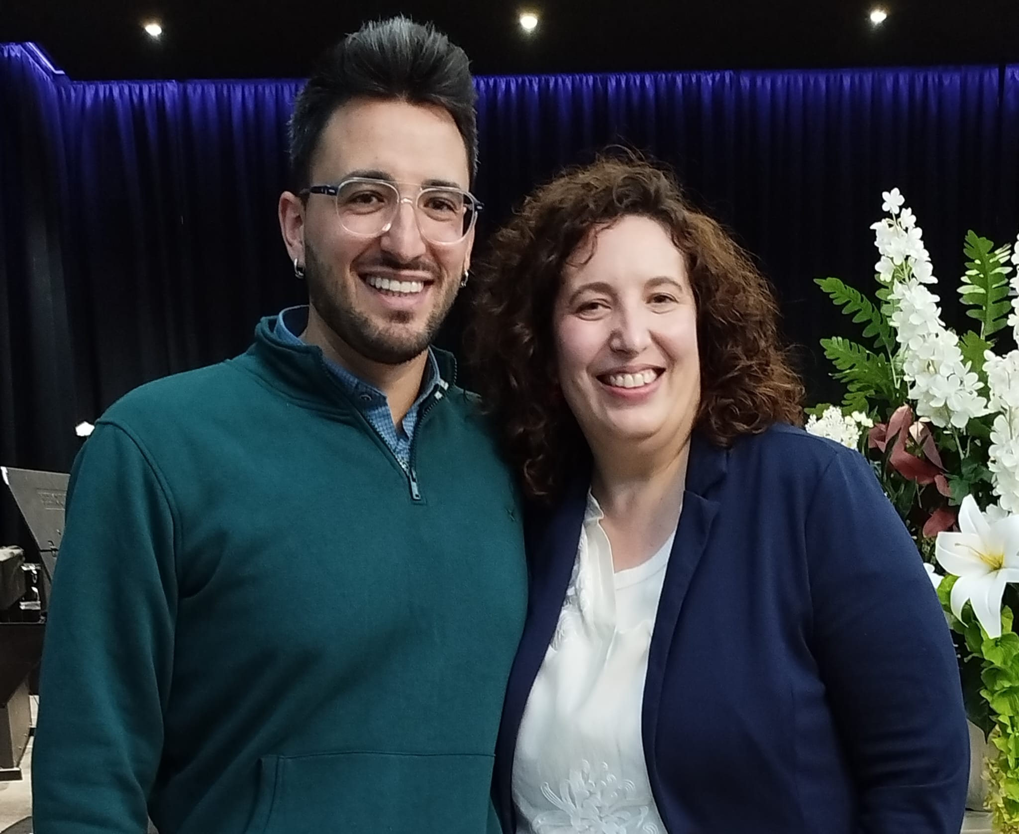 Presidente saliente y presidenta entrante