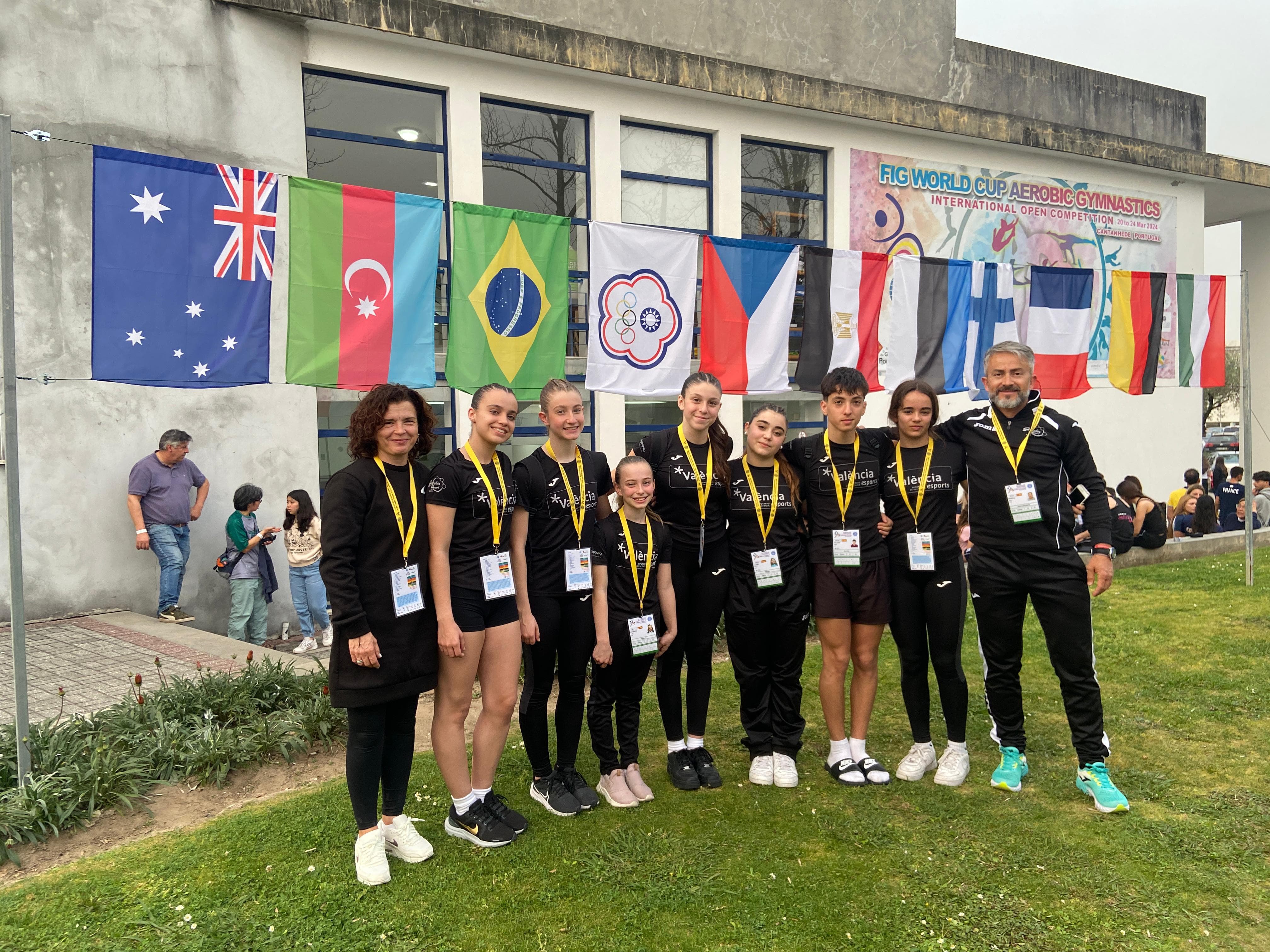 Una delegación de gimnastas del Club Taekwondo Xàtiva - Sección Gimnasia, viajó a Portugal para competir en el Open