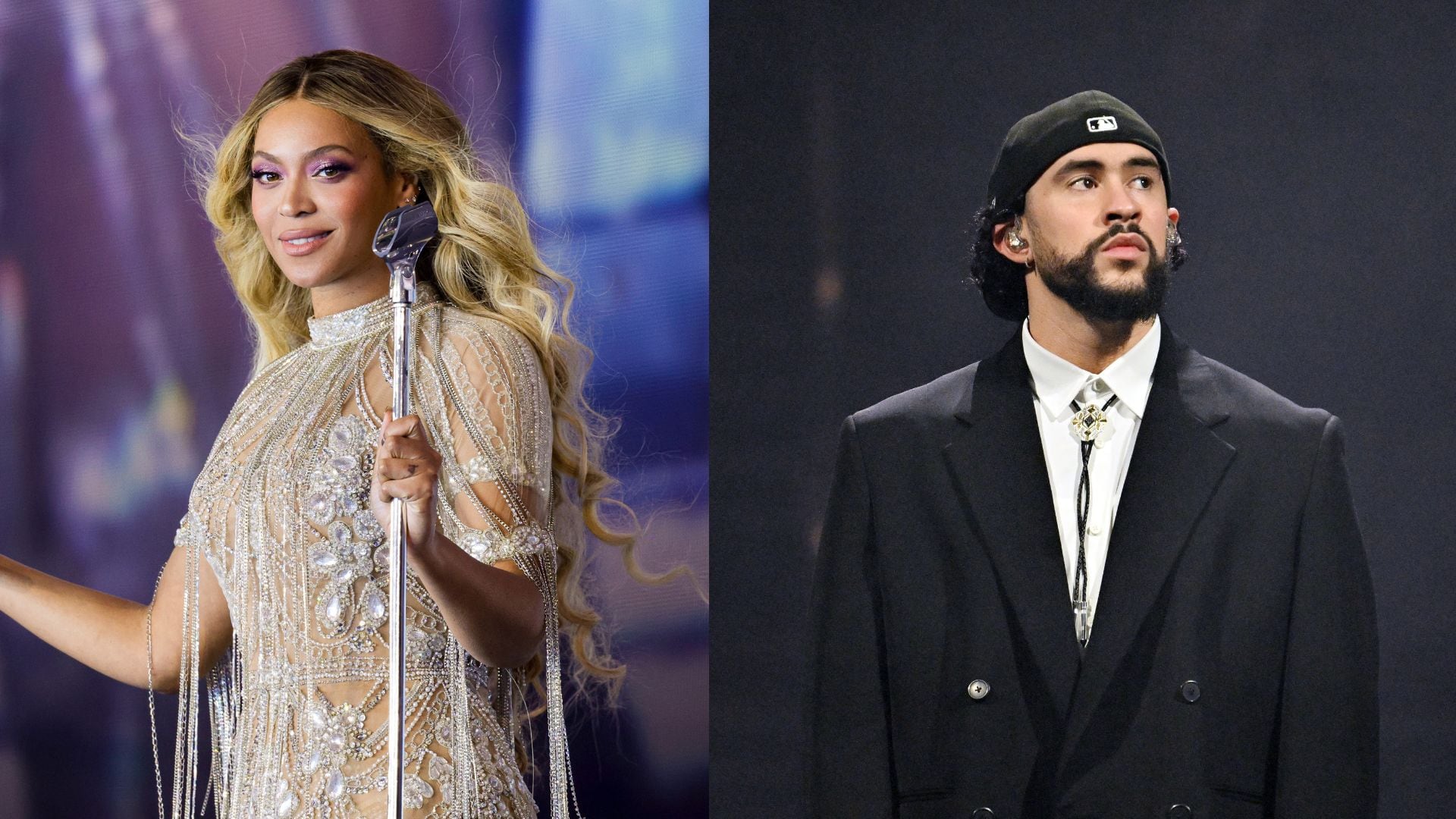 Beyoncé y Bad Bunny, unos de los artistas más escuchados de los últimos años.