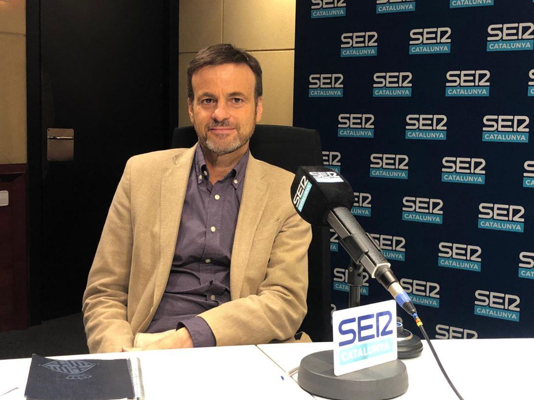 Imatge de Jaume Asens als estudis de SER Catalunya