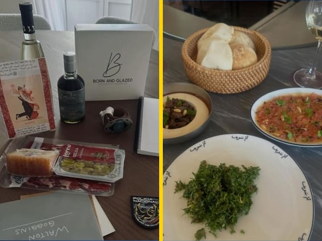 Montaje con dos fotos de Instagram publicadas por Walton Goggins