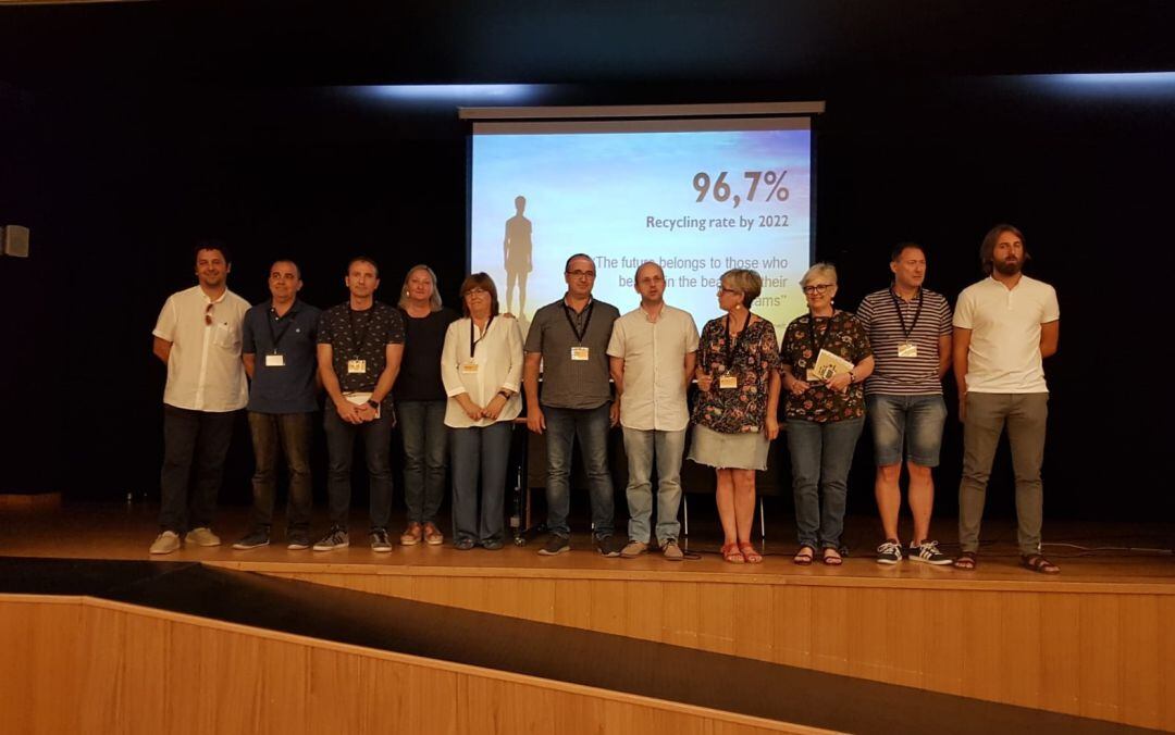 Técnicos de Medio Ambiente participantes en este encuentro a favor de la recogida de residuos puerta a puerta 