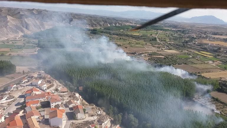 Incendio forestal en Cortes de Baza(Granada)