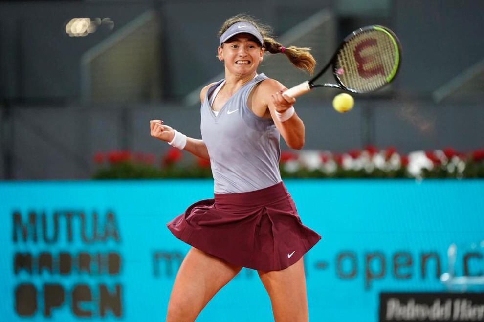 Vicky Jiménez en l&#039;edició del 2023 al Mutua Madrid Open.