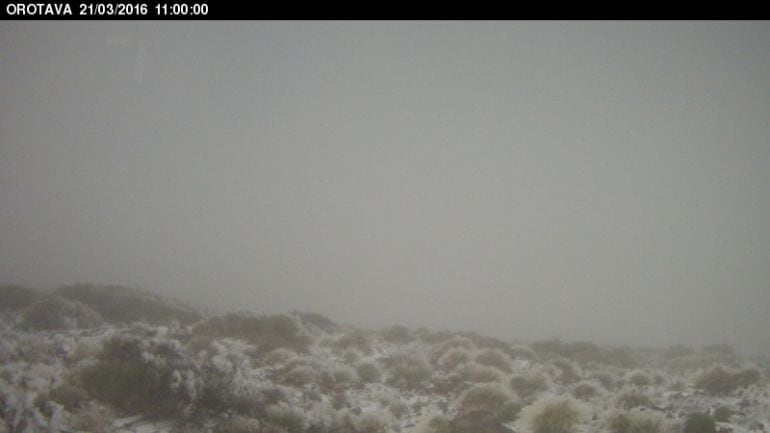 Nieve en el Teide