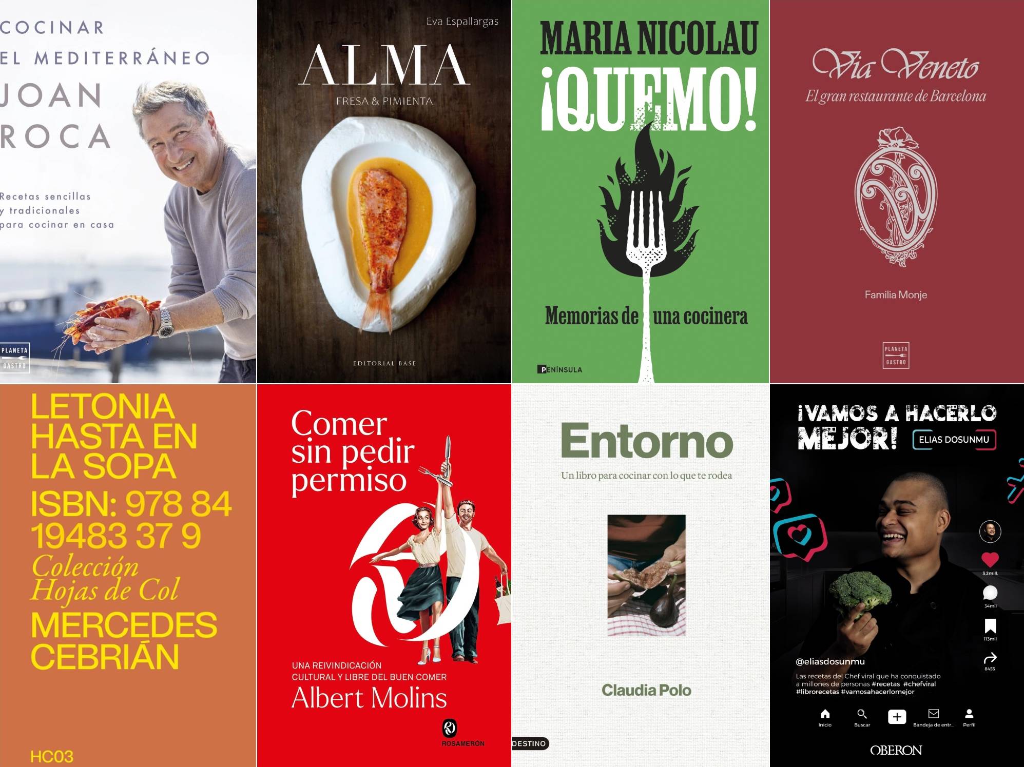 Los libros gastronómicos para el Sant Jordi de 2024.