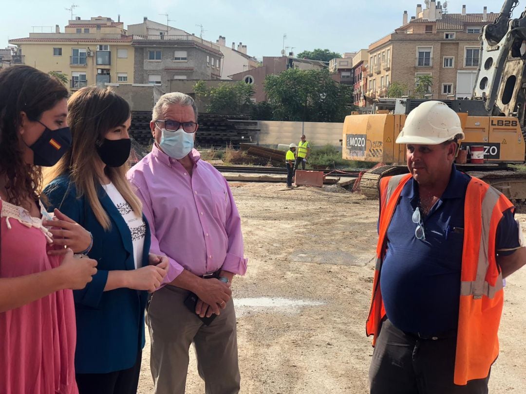 Visita a las obras del soterramiento 