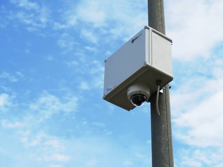 Imagen de una de las cámaras instaladas en Sant Antoni