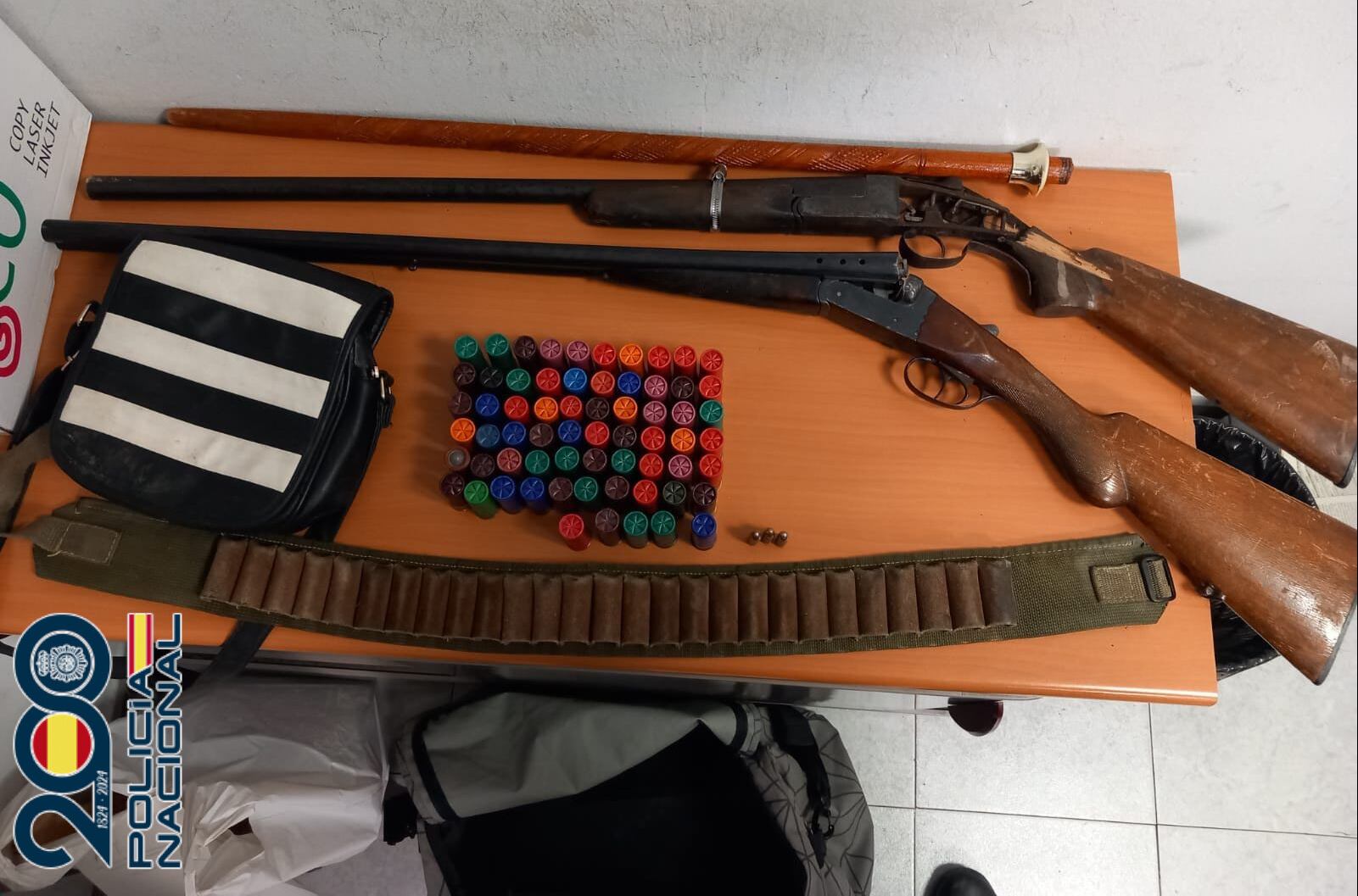 Armas de las que se ha incautado la Policía Nacional.
