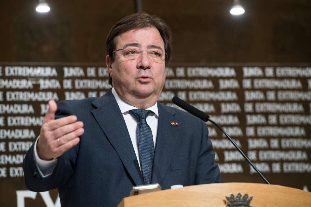 El presidente de la Junta de Extremadura, Guillermo Fernández Vara