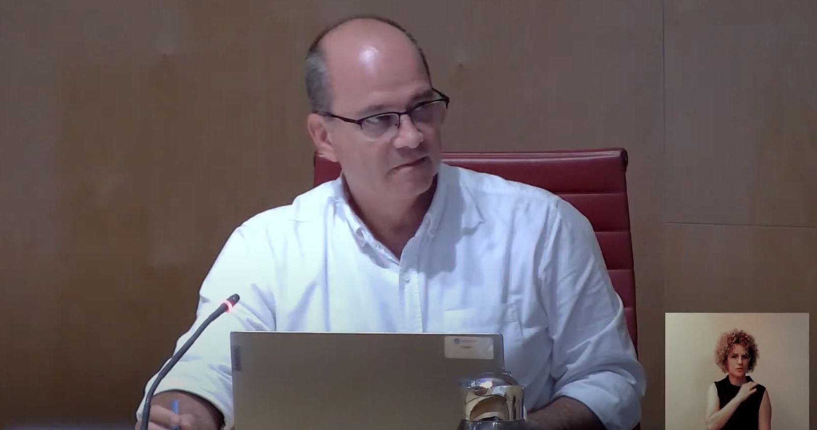 Simón Gornés al ple d'aquest dilluns