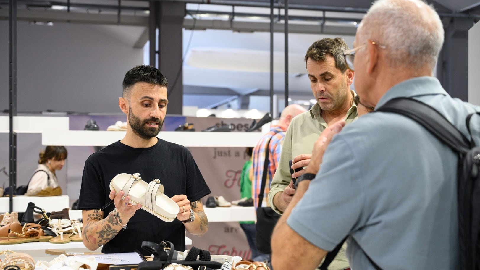 Imagen de archivo de la feria Expo Riva Schuh & Garda Bags en Riva del Garda, Italia