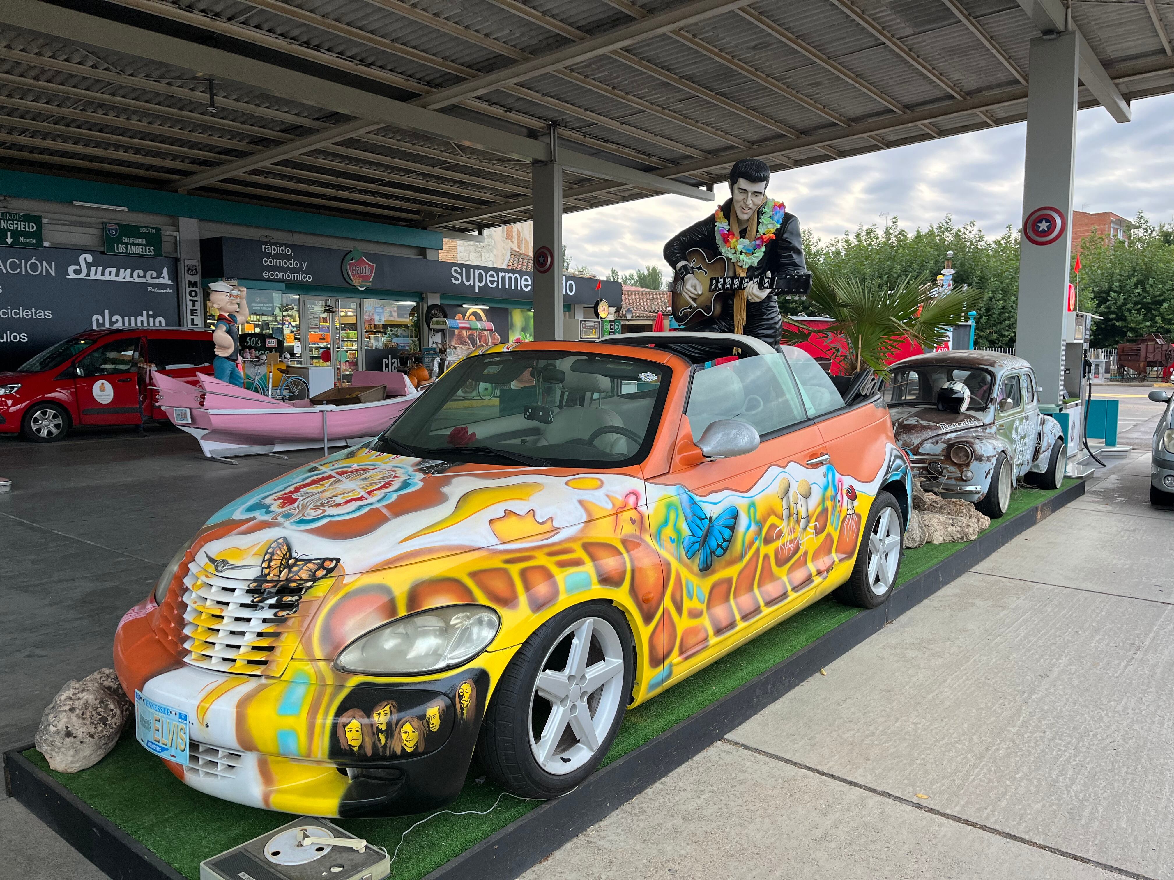 La imagen de Elvis es una de las más llamativas