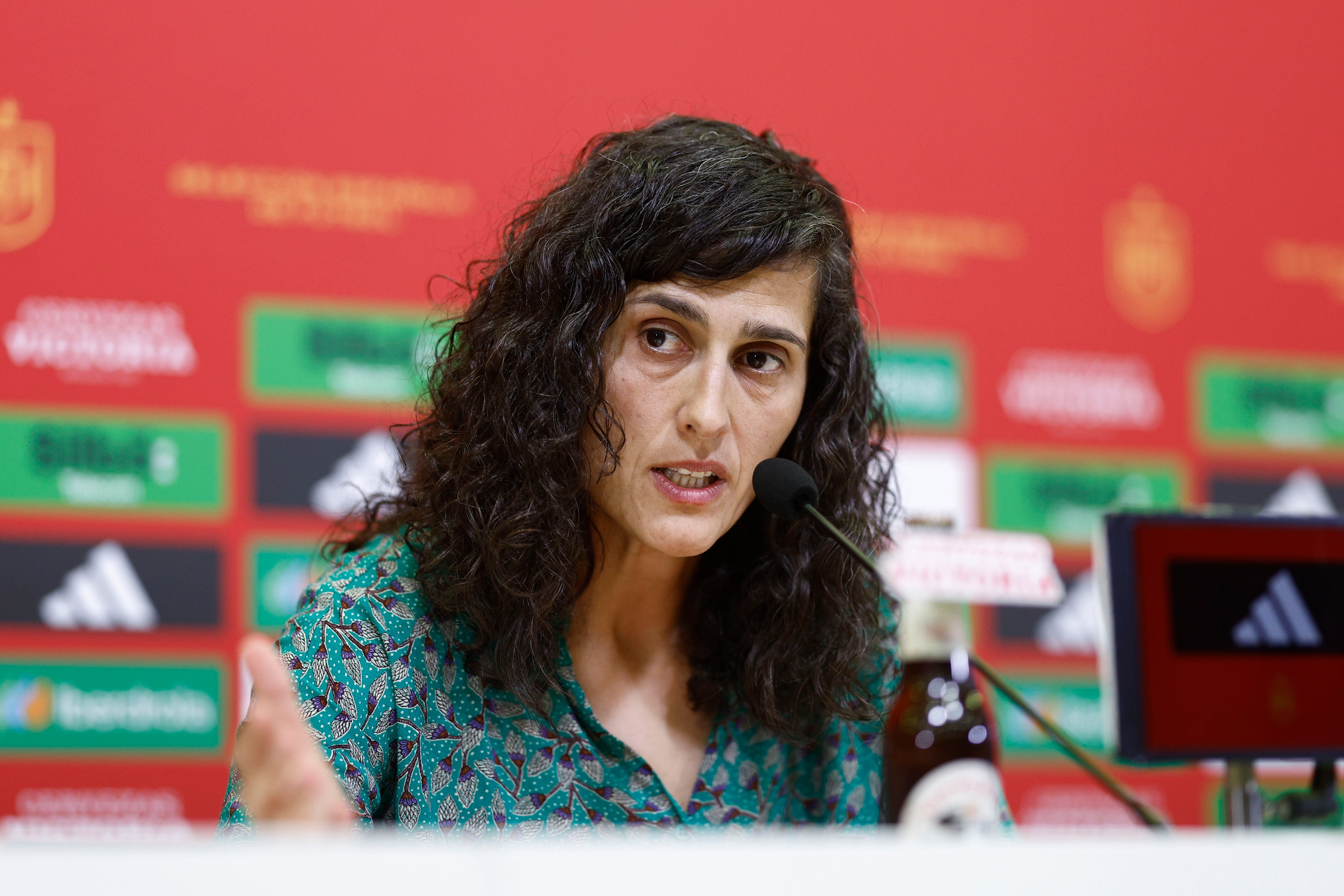 Montse Tomé, seleccionadora española, en rueda de prensa