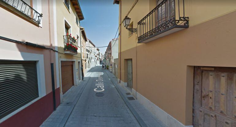 Calle derecha al coso en el casco histórico de Peñafiel