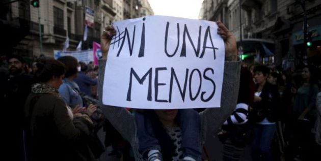 Protesta contra la violencia machista en una imagen de archivo