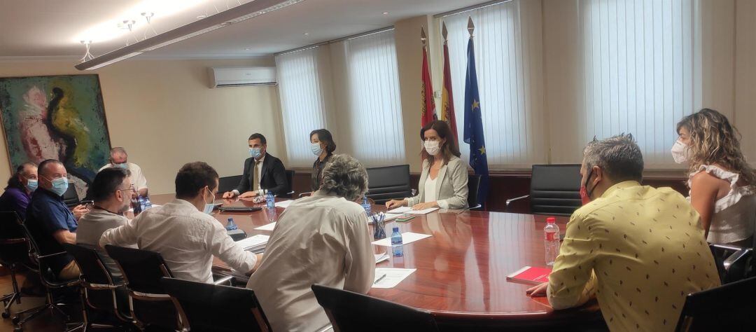 Imagen de la reunión del Diálogo Social