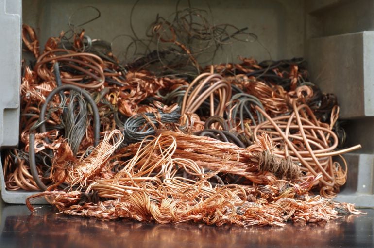 Habían sustraido 150 kilos de cobre