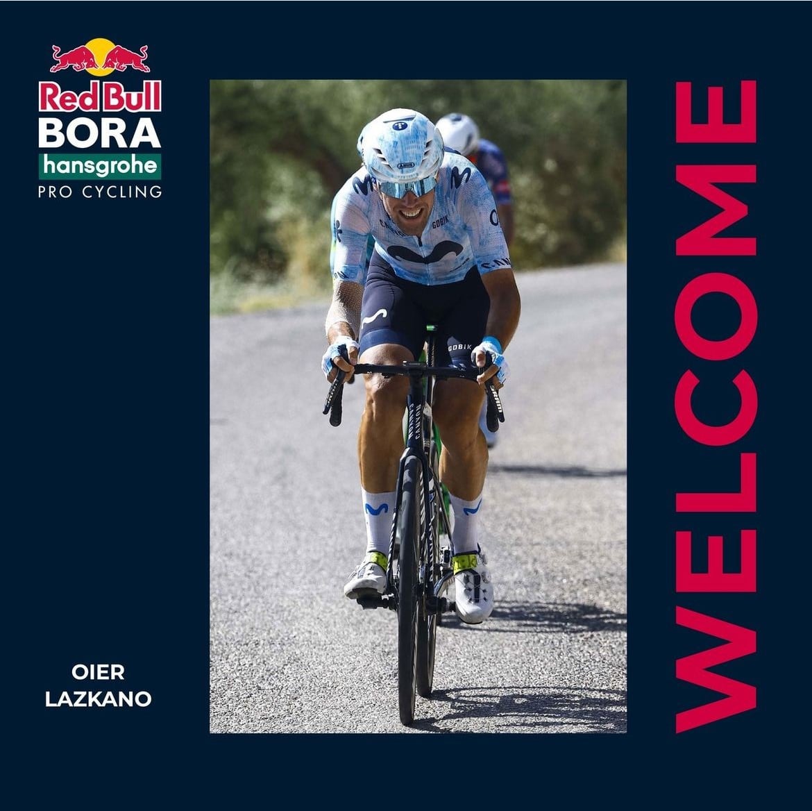 Oier Lazkano dejará el Movistar Team a final de año.