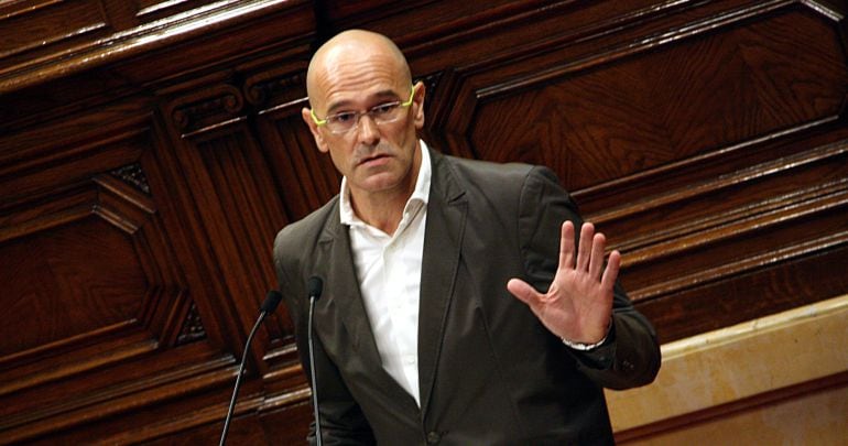 Raül Romeva en el Parlament de Catalunya