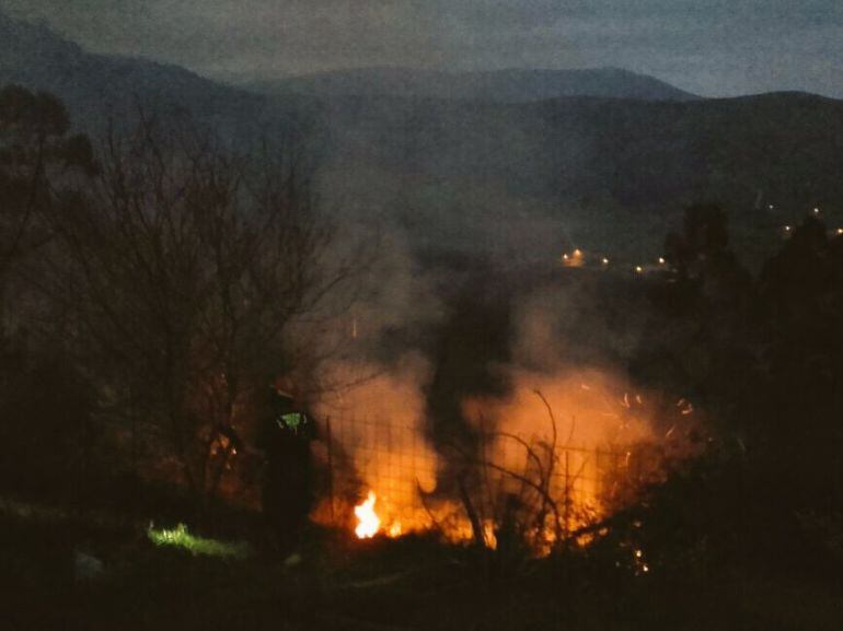 Imagen de un incendio forestal.