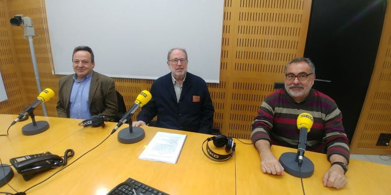 Vicent Sarriá, Luis Casado y Faustino Vilora