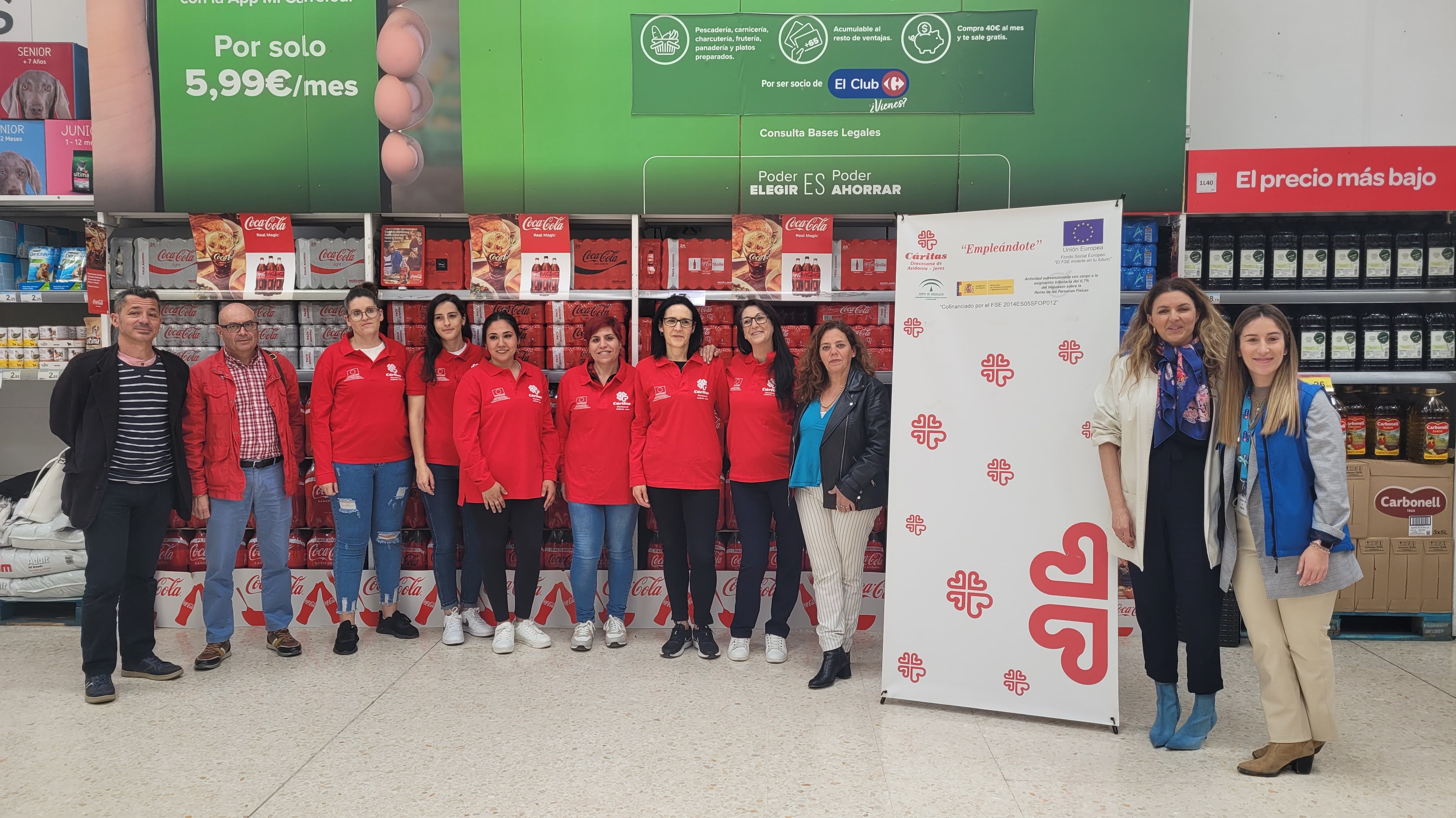 Plantilla del supermercado Carrefour Norte, Jerez