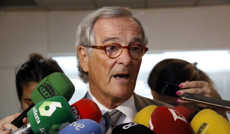 El president de grup municipal de CiU i exalcalde de Barcelona, Xavier Trias, en una atenció als mitjans de comunicació, l'1 de setembre del 2016.