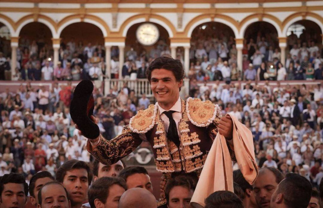 Pablo Aguado en su triunfal tarde del pasado 10 de mayo en la Maestranza