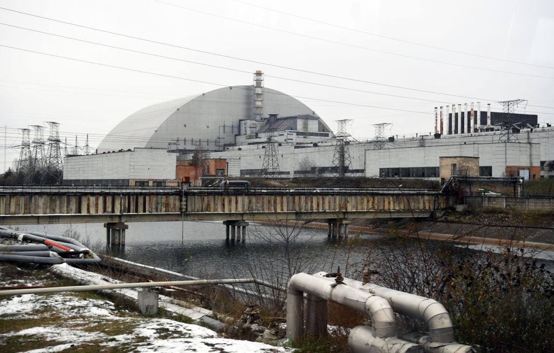 Planta nuclear de Chernóbil en noviembre de 2018.