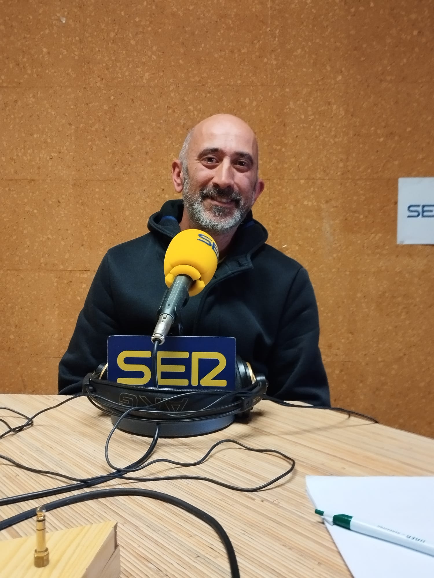 Javier Miguel, miembro de Binéfar 77.