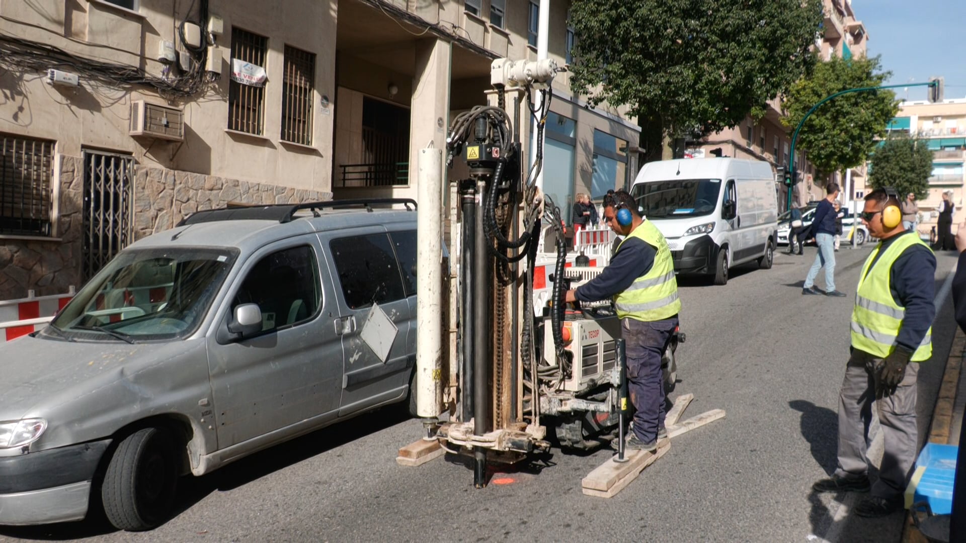 Obras en la calle Clara Campoamor