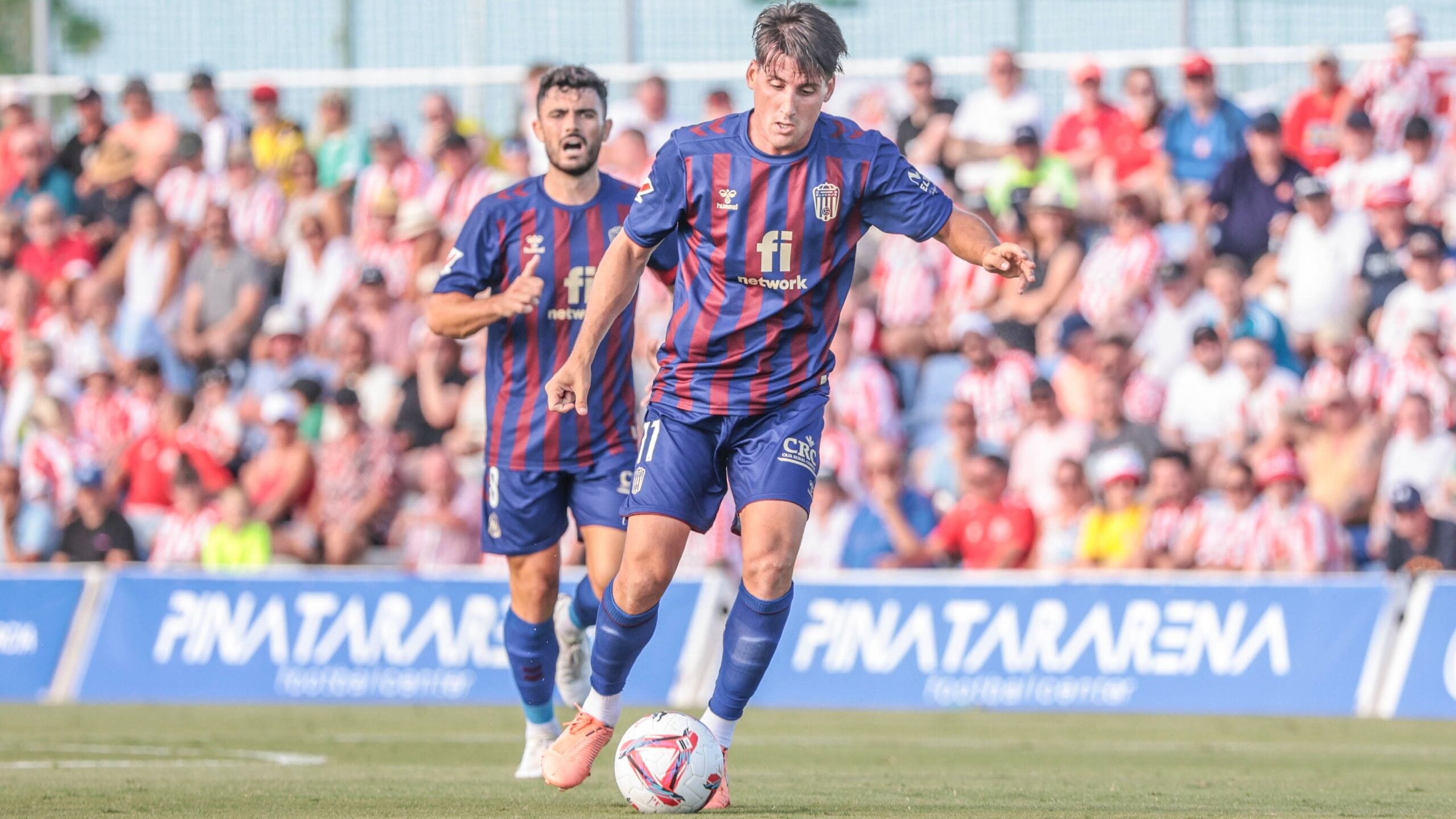 Juanto Ortuño y Sergio Ortuño en el primer partido de pretemporada