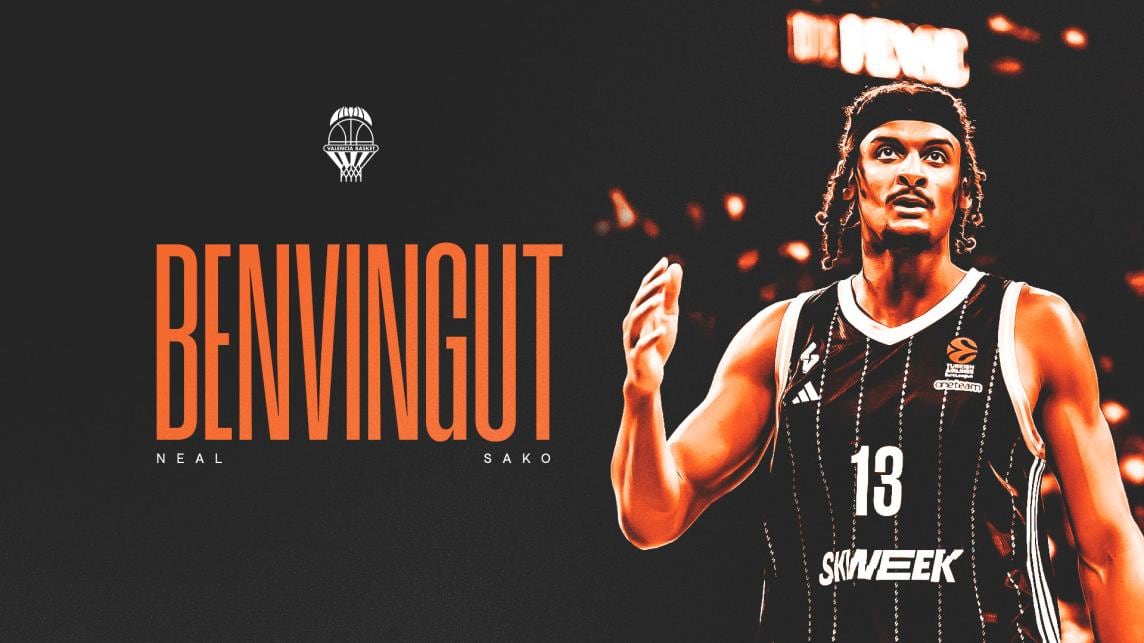 Imagen del anuncio oficial de Valencia Basket tras el fichaje de Neal Sako