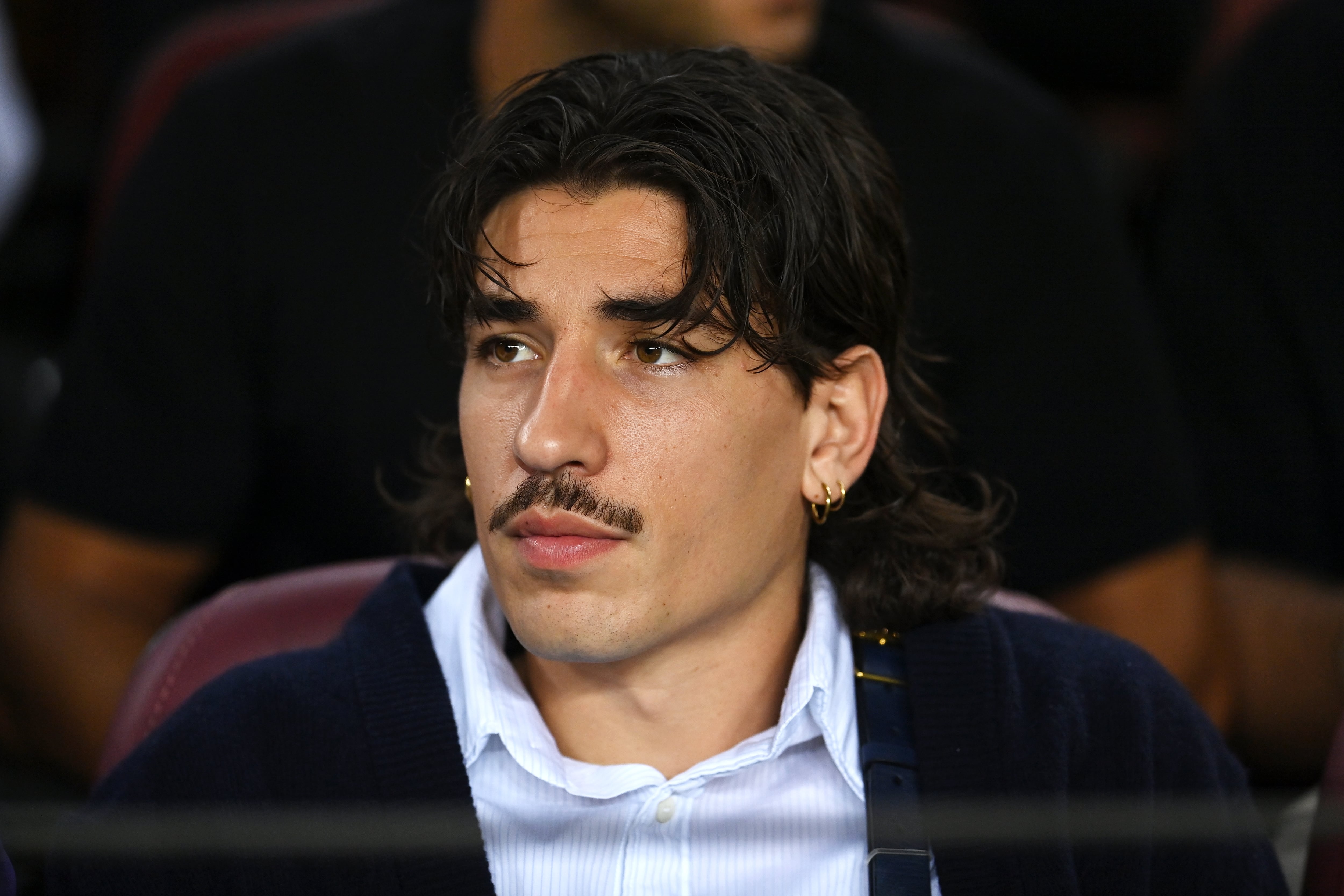 Héctor Bellerín durante un partido del Fútbol Club Barcelona en el Camp Nou.