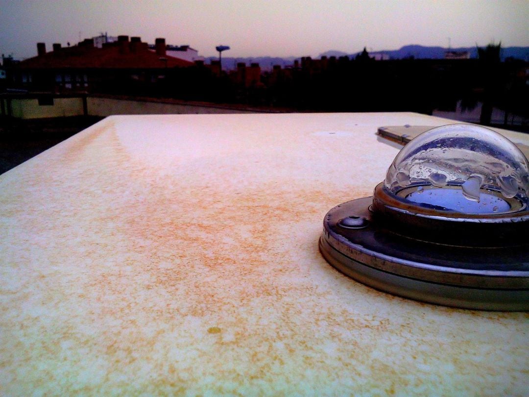 Lluvia de barro en Murcia 