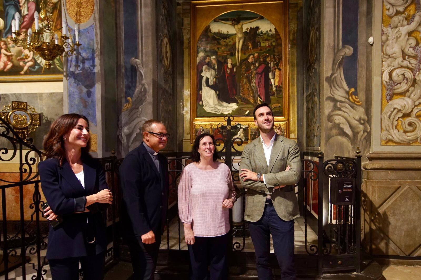 La directora general de Patrimonio Cultural, Pilar Tébar, visitó ayer San Nicolás para conocer de primera mano esta nueva propuesta cultural, que combinará tecnología museística avanzada como juego de luces, vídeo mapping y tecnología táctil interactiva.