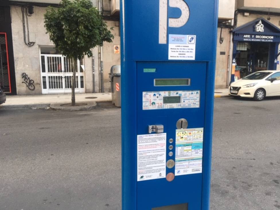 Foto de archivo de una de las máquinas de la zona azul