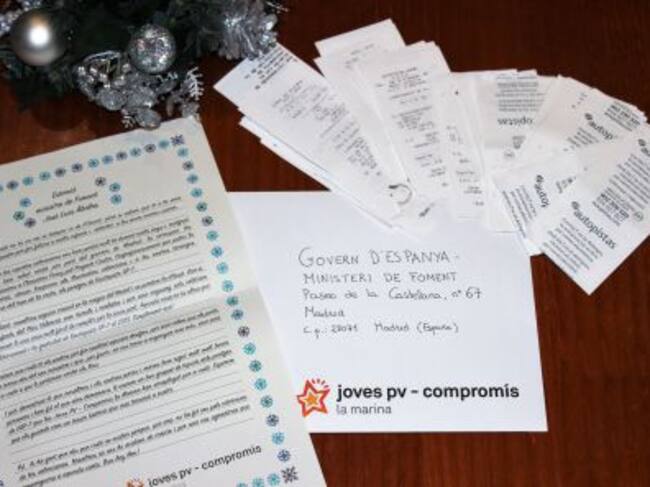 Carta de Navidad enviada al ministro Ábalos.