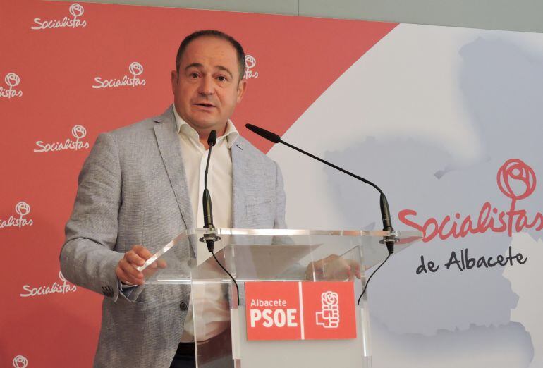 Emilio Sáez en un momento de su comparecencia