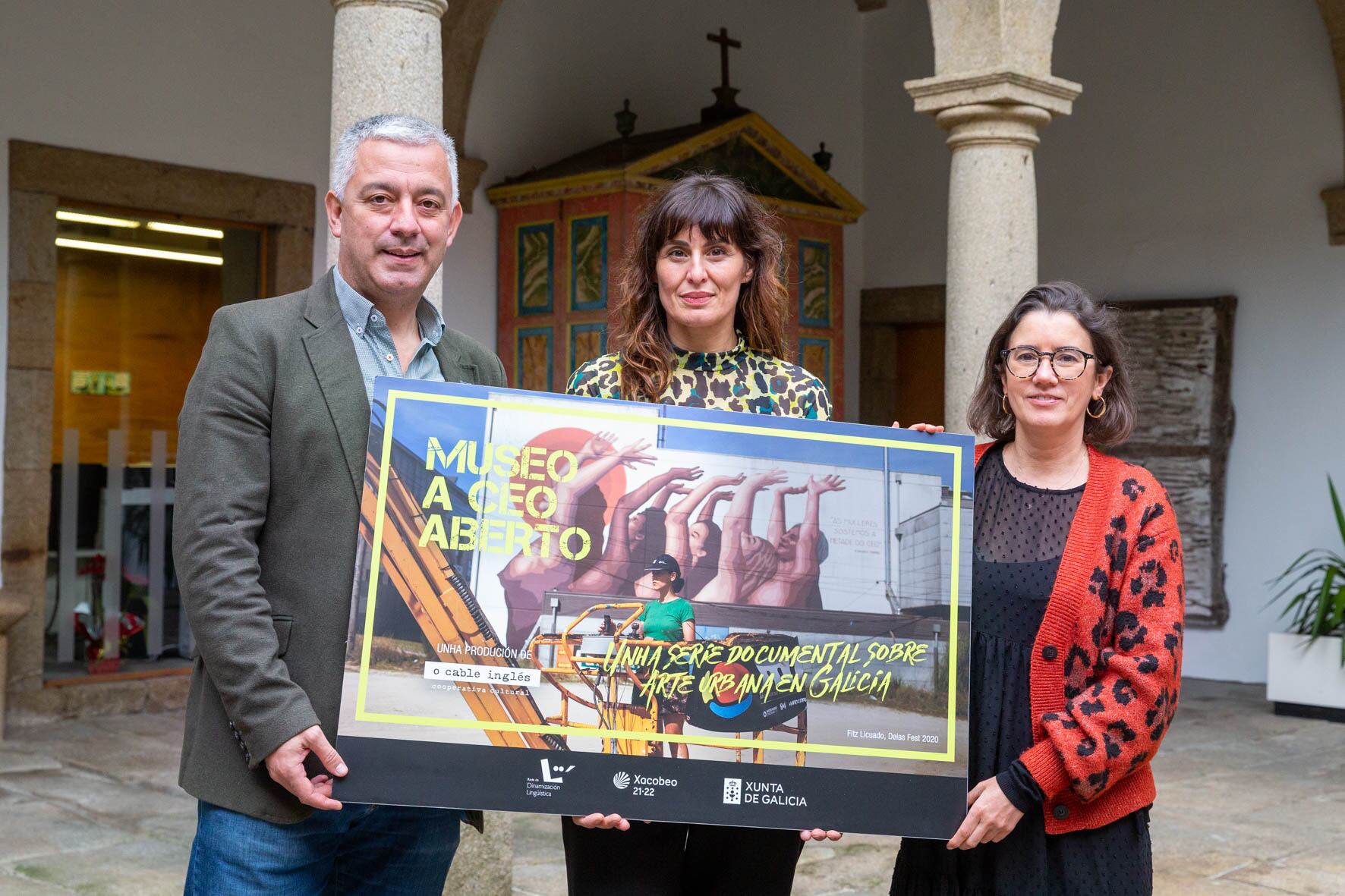 O secretario xeral de Política Lingüística, Valentín García, participou na presentación da serie documental sobre arte urbana Museo a ceo aberto, elaborado ao abeiro do Fondo de Proxectos Culturais.