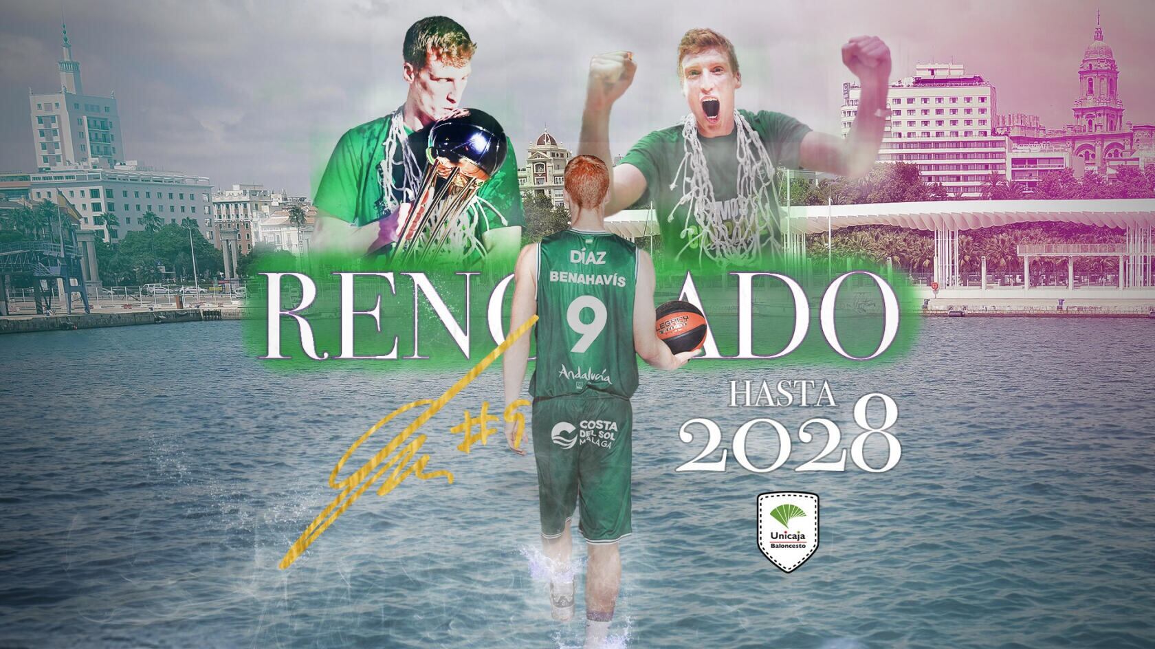 El base Alberto Díaz seguirá cinco temporadas más en el Unicaja