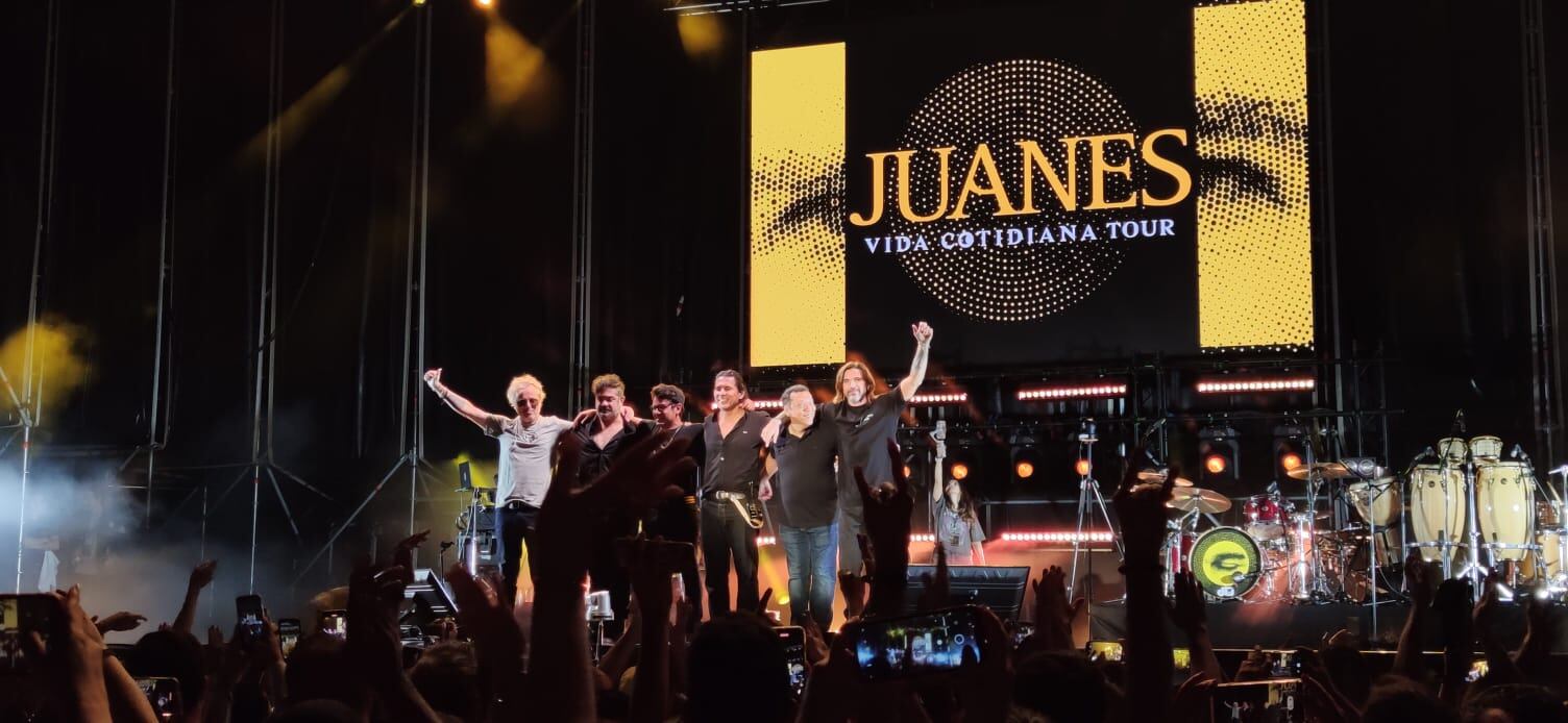 Un momento del concierto protagonizado por Juanes en Tarancón