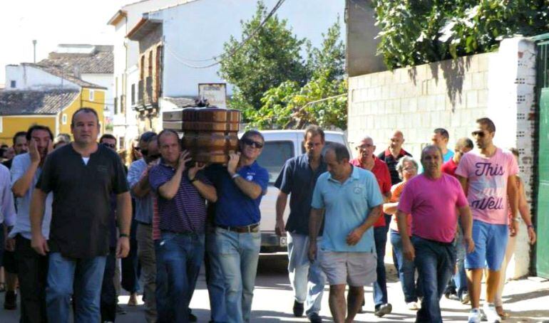 Imagen del entierro de José Luis Sánchez 'Paletilla' hace dos años