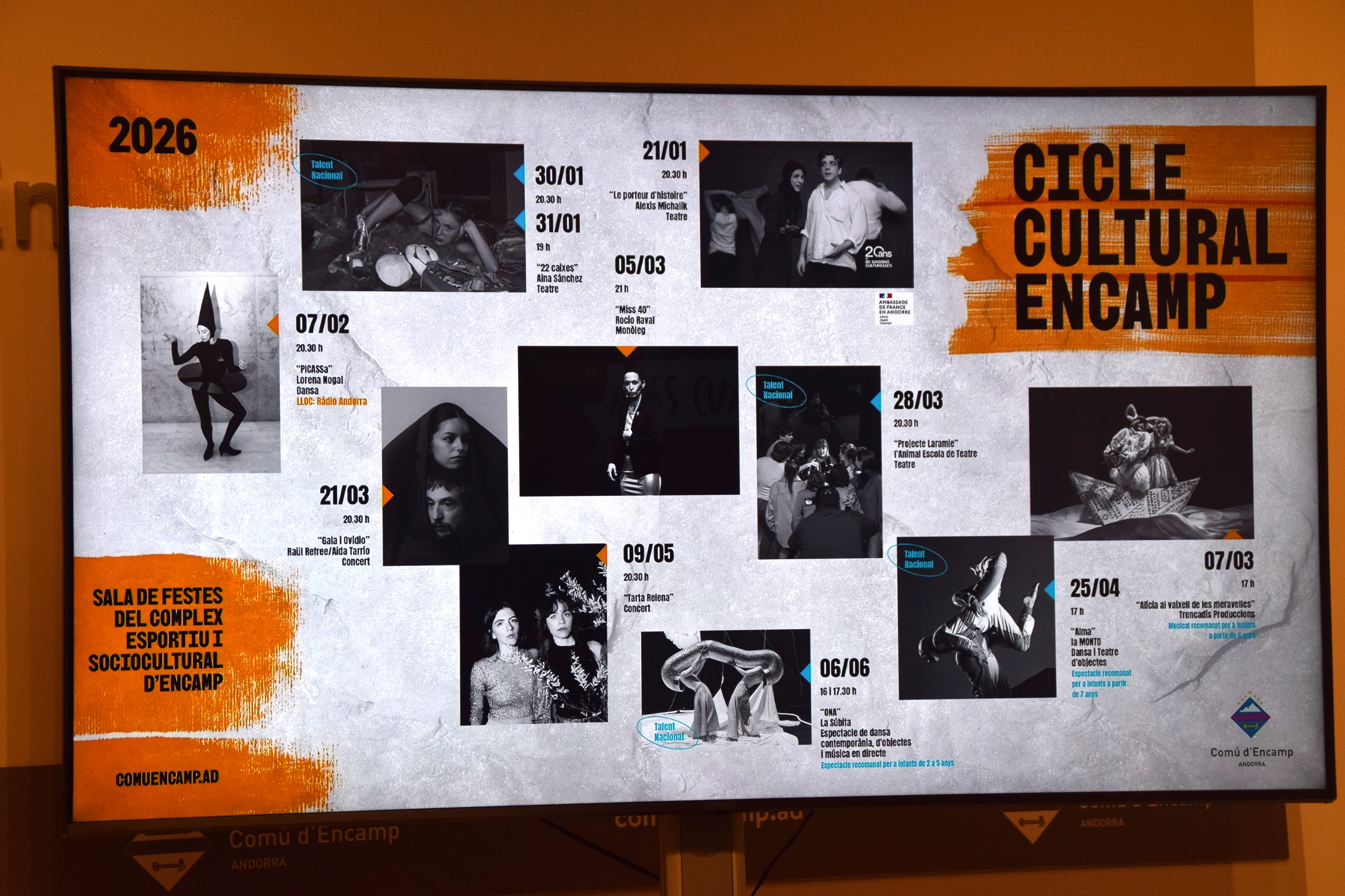 Cartell del Cicle Cultural Encamp