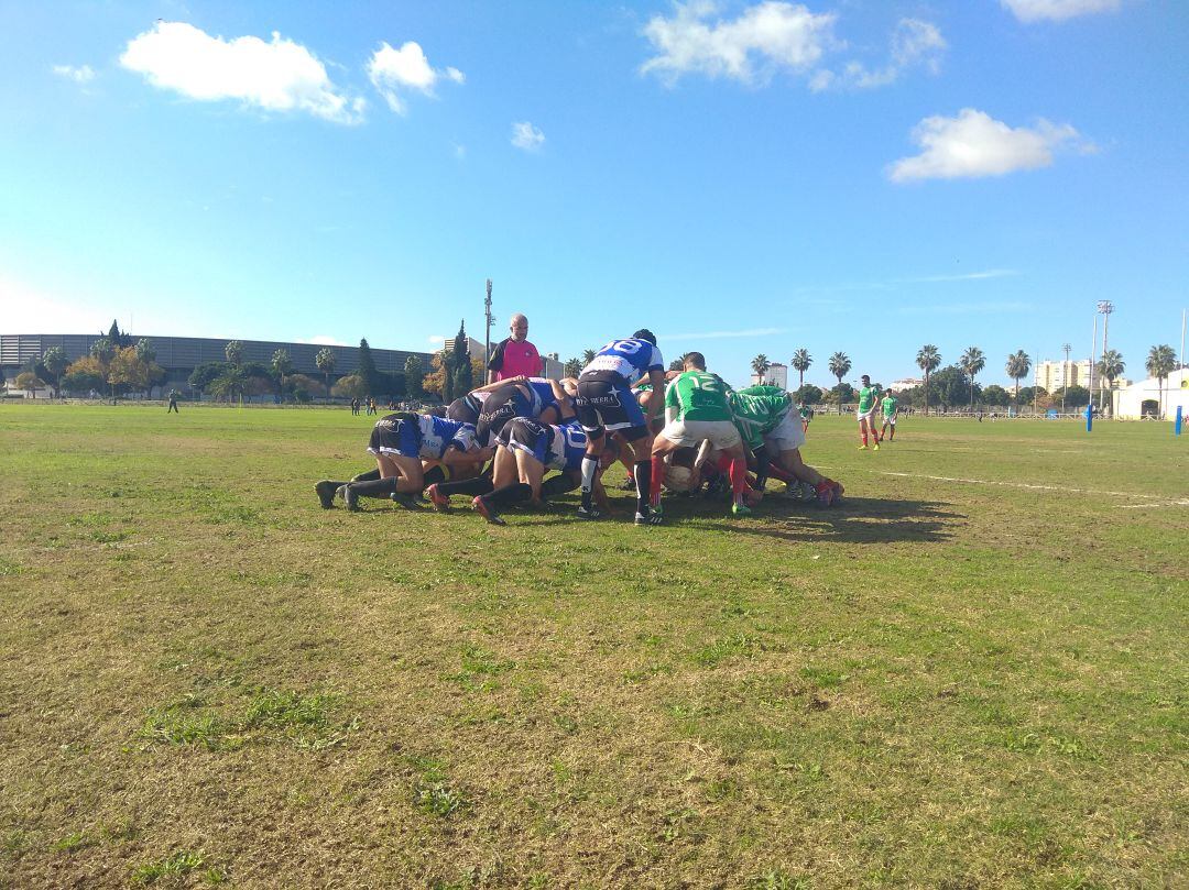 Imagen del partido disputado este domingo en La Pradera de Chapín 