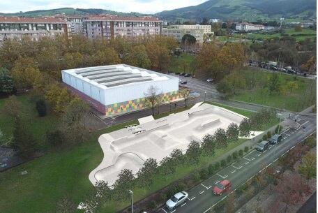 Infografía nuevas pistas de skate de Torrelavega.