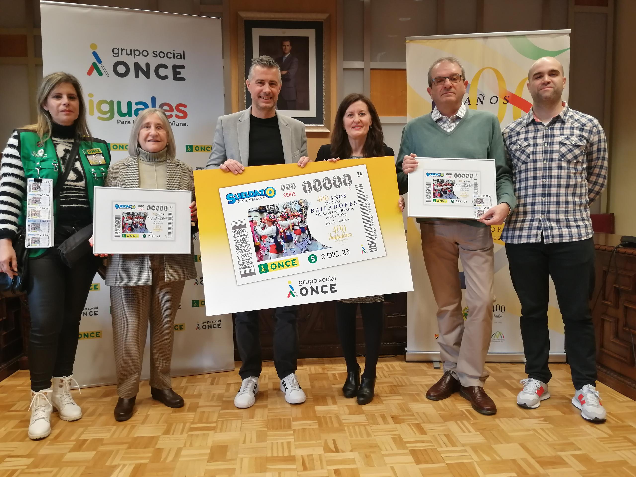 Presentación del cupón de la ONCE en Jaca